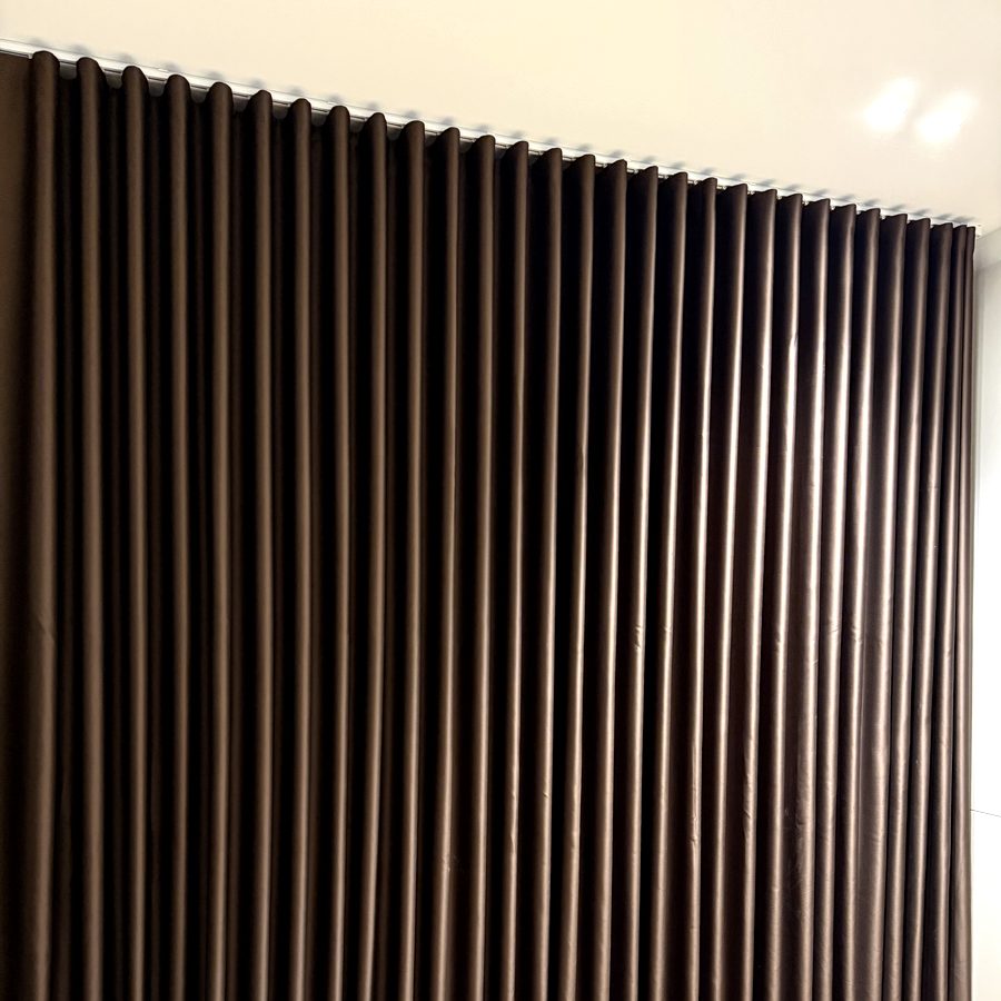 Full Blockout — Chocolate Brown Bedroom