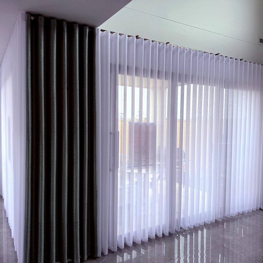 Sheer Curtains — Bright Living Room