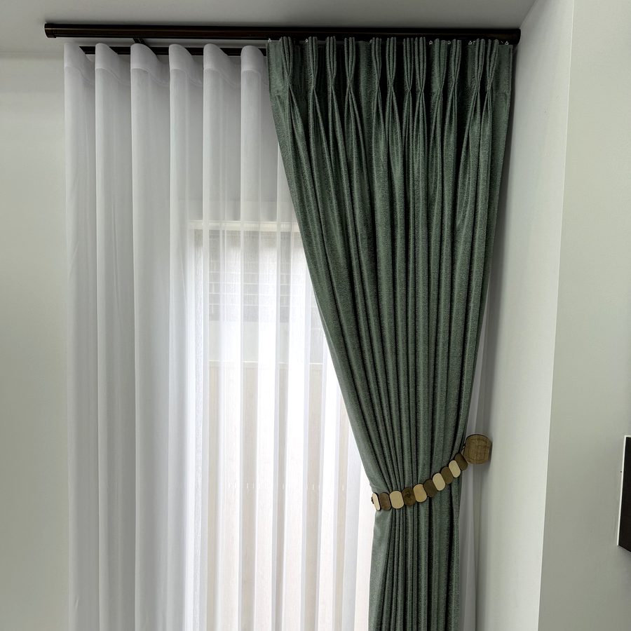 Wave Curtains — Contemporary Install