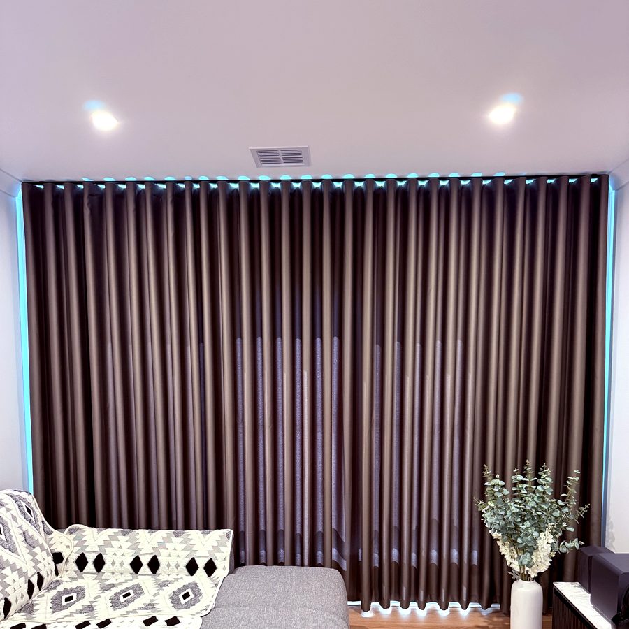 Blockout Curtains — Master Bedroom